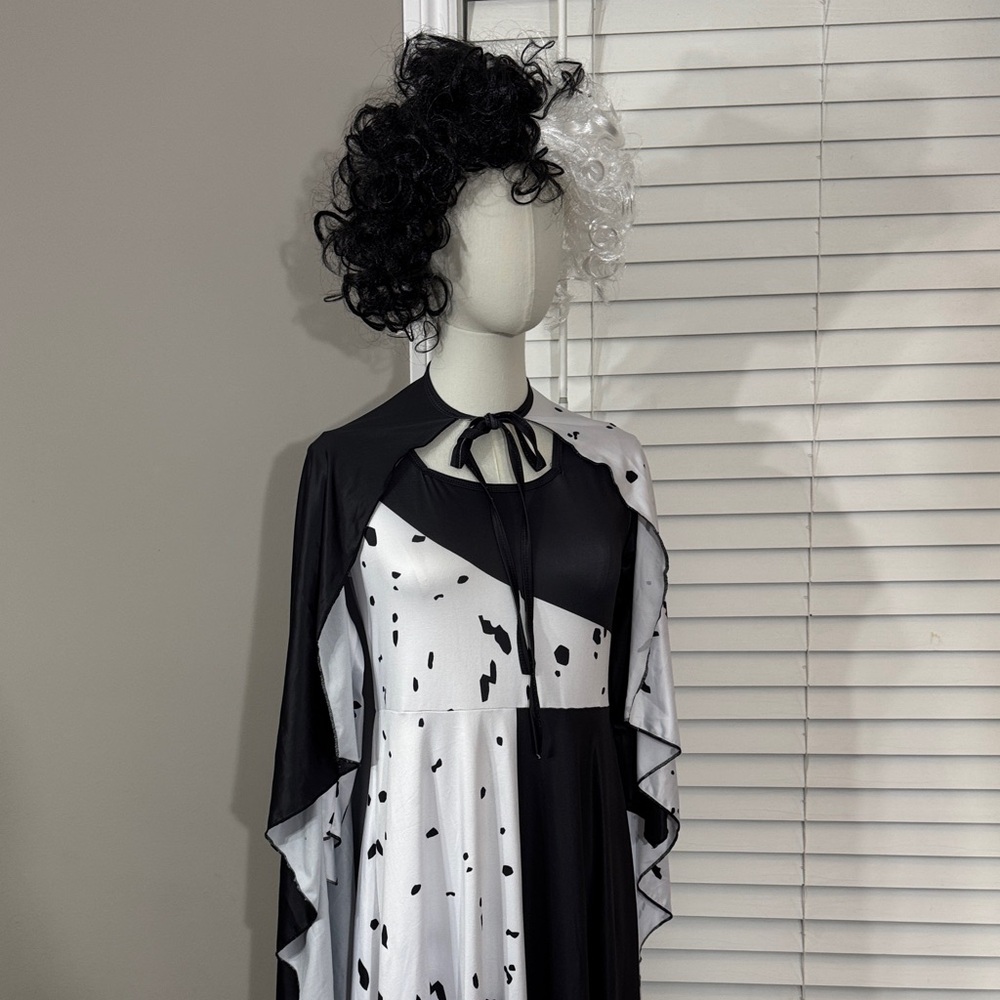 Elegant Black and White Women's Dress